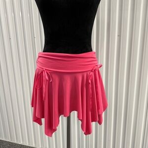 Tempted Women’s Vintage Pink Handkerchief Asymmetrical Mini Skirt Size Medium
